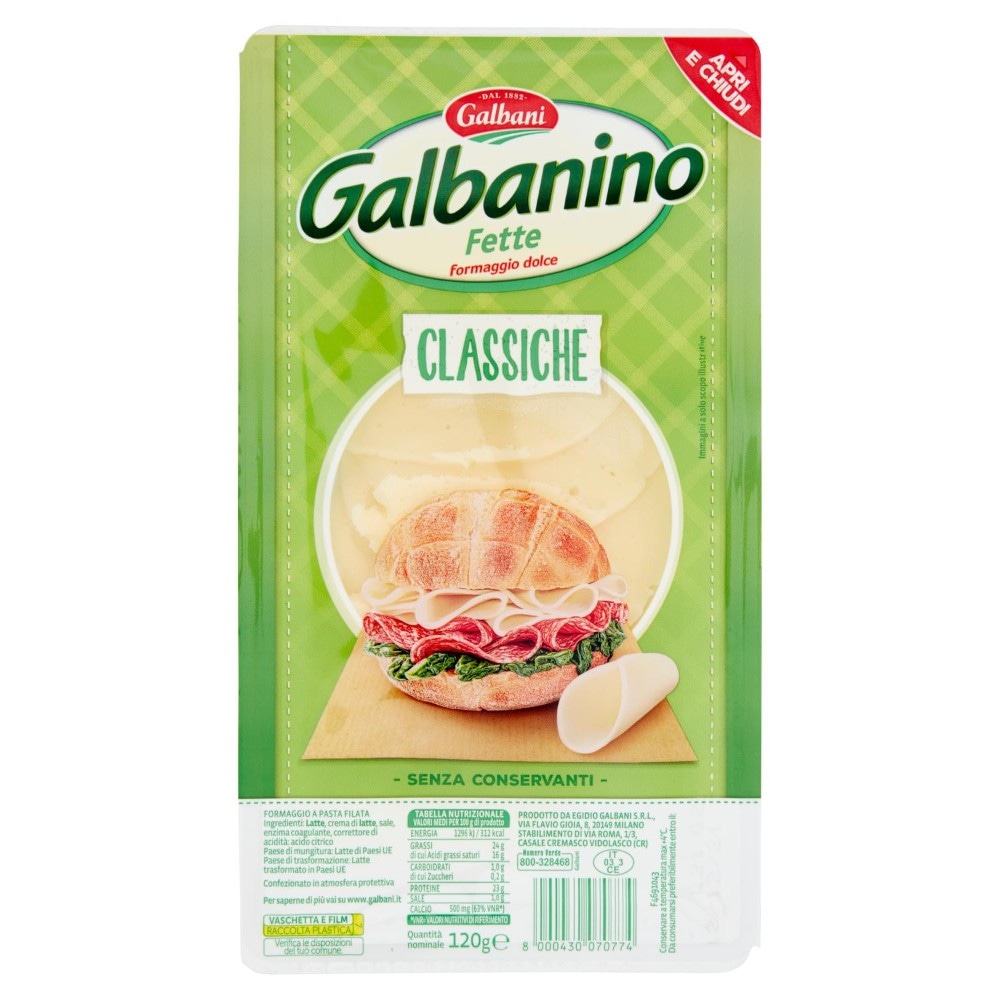 Galbanino a fette 120 g in offerta da ALDI