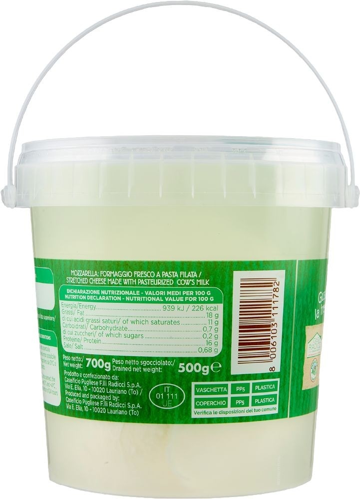 Mozzarella fior di latte Maxxi Bomba 500 g in offerta da Bennet