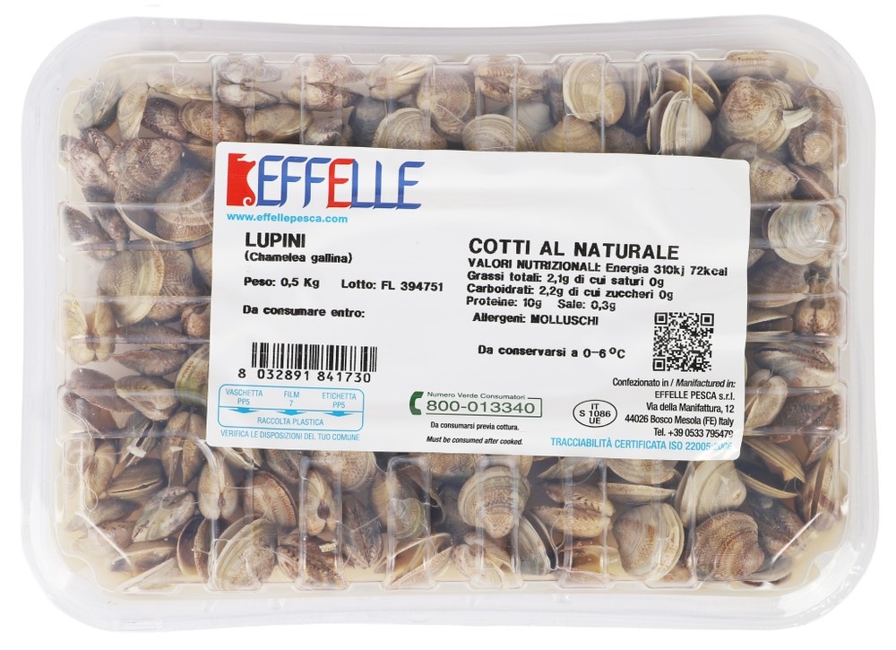 Vongole lupini cotte al naturale g 500 Effelle in offerta da Bennet