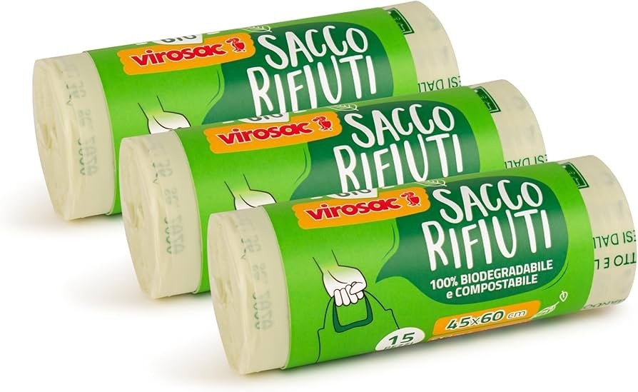 Sacchi per rifiuti biodegradabili in offerta da Iper La grande i