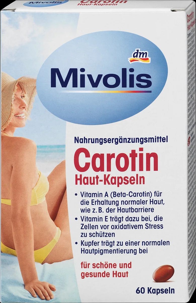 Mivolis Integratore di carotene 60 capsule - Offerta nel negozio Dm