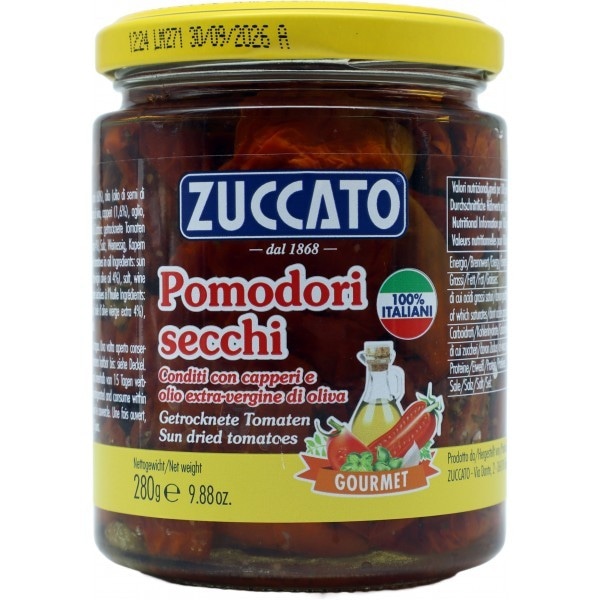 Cetrioli/cipolle borettane/pomodori secchi Zuccato 120/360 g in offerta da DeSpar