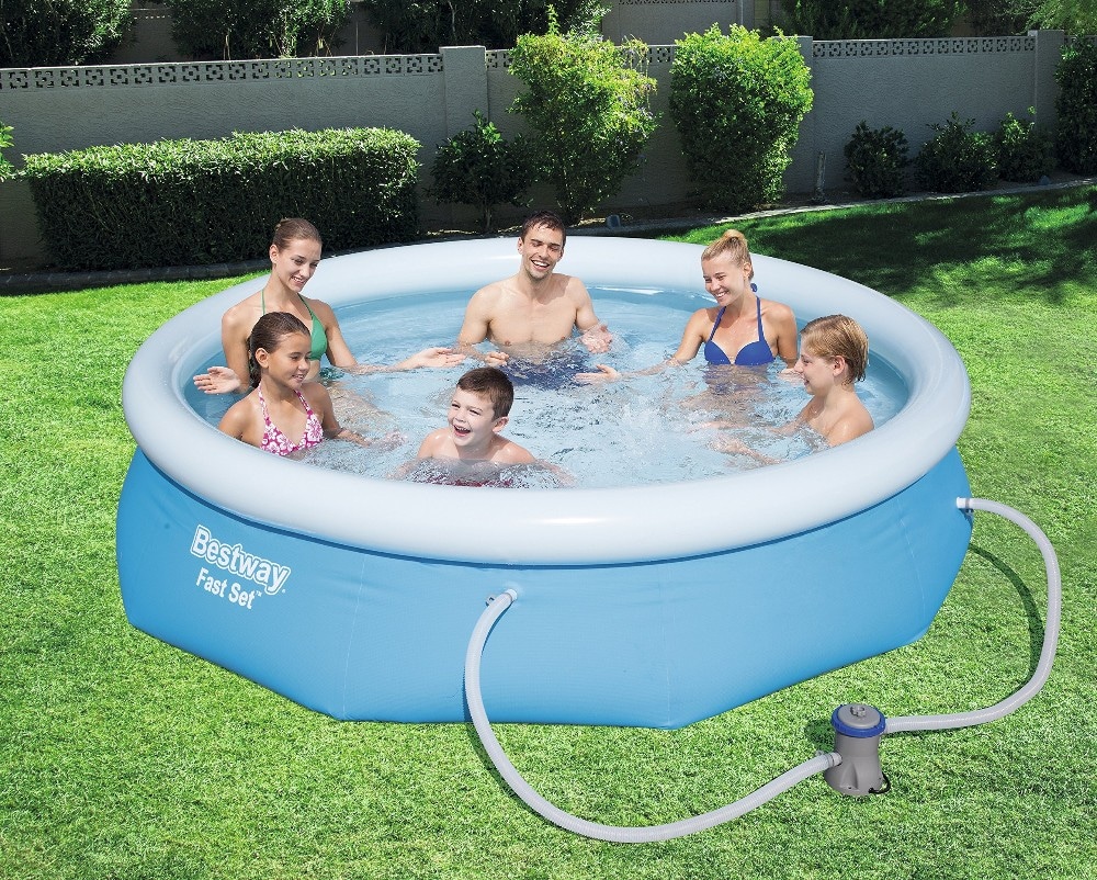 Piscina Fast Set con pompa filtrante Bestway - Offerta nel negozio Happy Casa