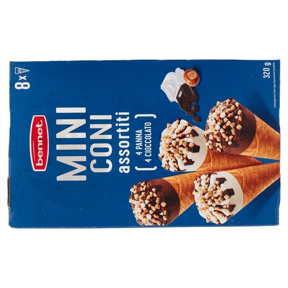 Mini coni assortiti conf. da 8, g 320 in offerta da Bennet