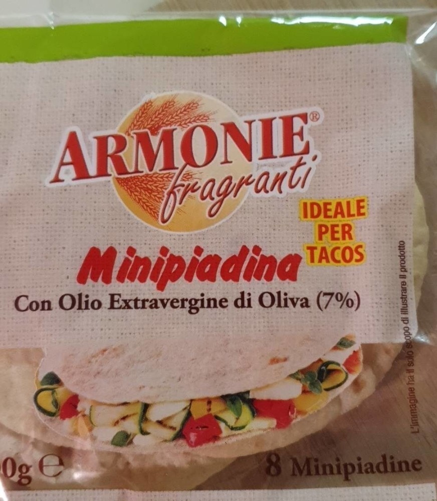 Armonie 8 mini piadine con olio evo 200 g in offerta da MD