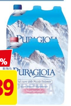 Puragioia Acqua Naturale / Frizzante 6 x 500 ml in offerta da Dpiù