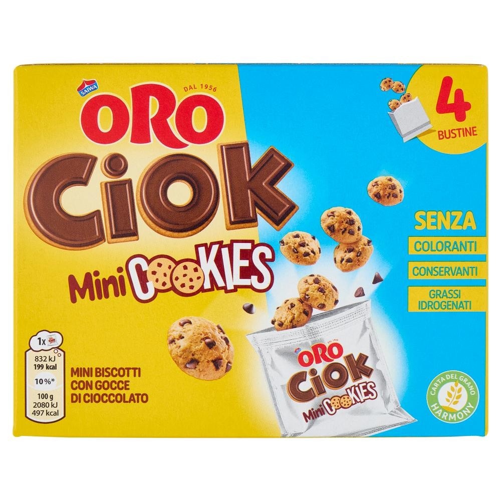 Mini biscotti Oro Ciok Pocket Oro Saiwa 160 g in offerta da Bennet
