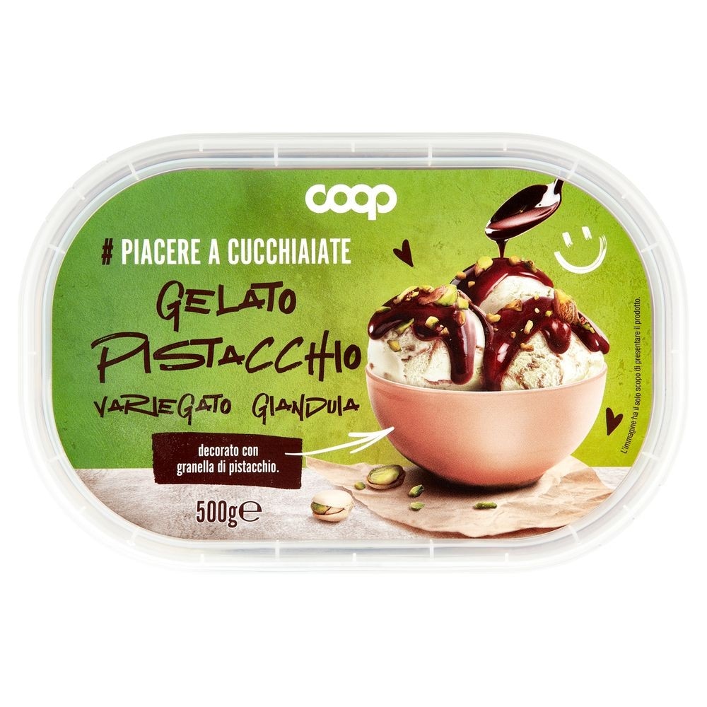 Gelato al pistacchio variegato al gianduia 500 g Le Gelizie in offerta da Penny