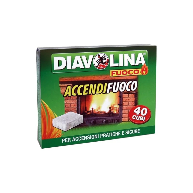 Accendifuoco Diavolina conf. da 40 cubi - Offerta nel negozio Bennet