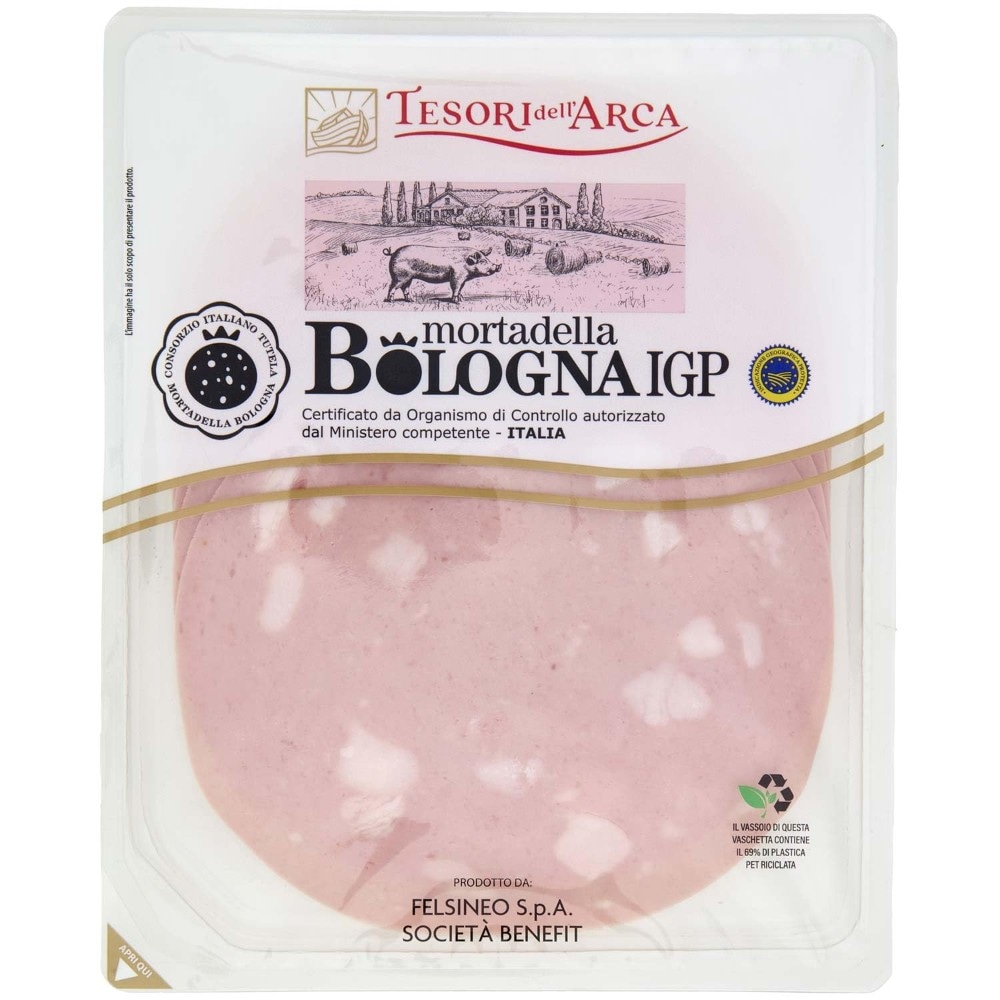 Prosciutto Cotto Nazionale o Mortadella Bologna IGP Tesori dell'Arca 100/120 g in offerta da Panorama