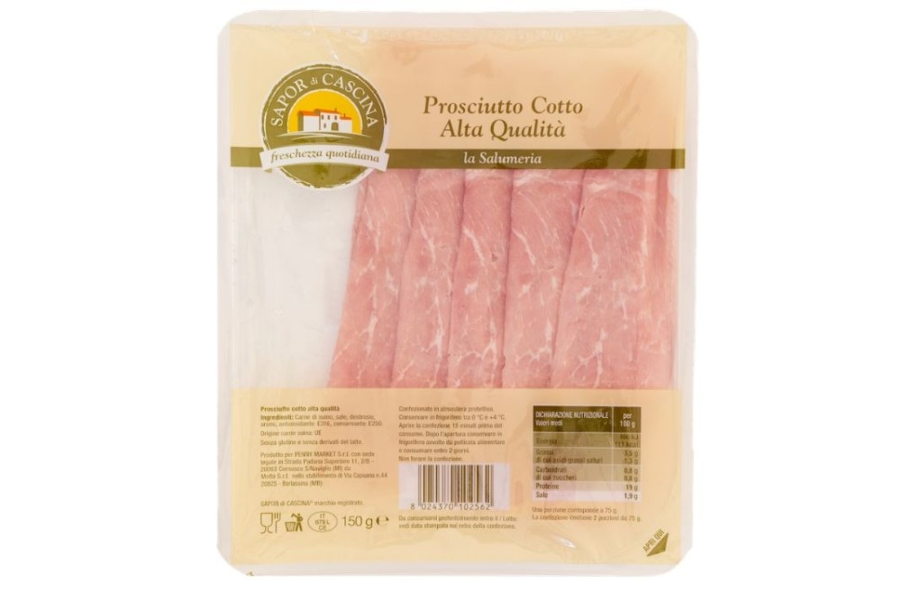Prosciutto Cotto Alta Qualità Sapor di Cascina 150 g - Offerta nel negozio Penny
