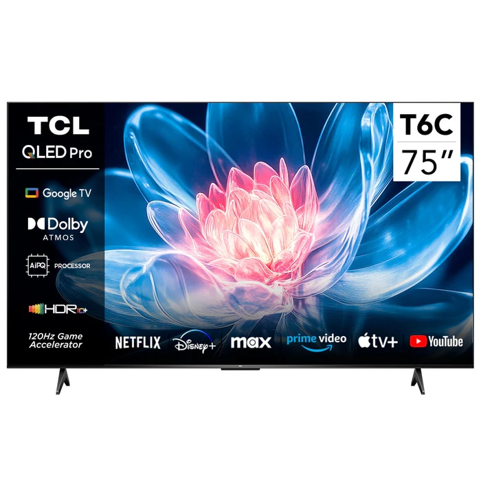 TCL Smart TV 4K QLED UHD 75T6C 75" - Offerta nel negozio Unieuro