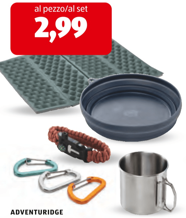 Articoli assortiti per trekking Adventuridge in offerta da ALDI