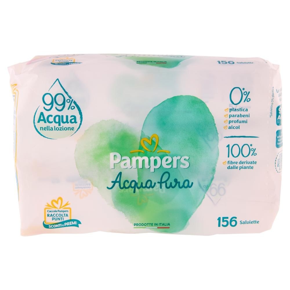 Pampers Salviette Acqua Pura conf. da 156 in offerta da Bennet