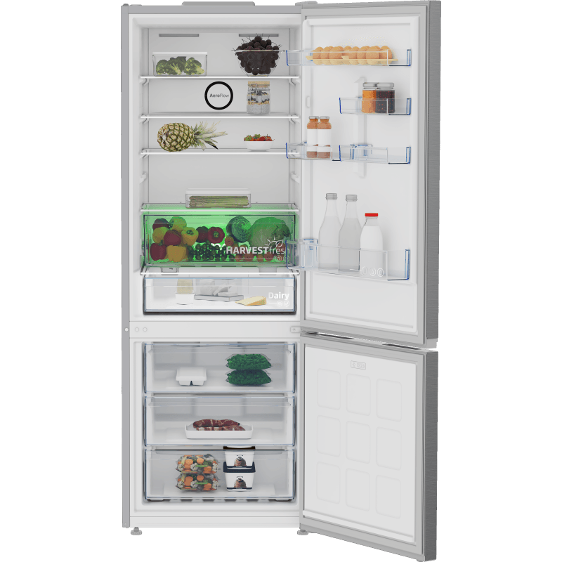 B5RCNE565HXP Frigorifero combinato Total No Frost 70cm 490 L | Frigo 340 L Freezer 150 L BEKO - Offerta nel negozio Unieuro