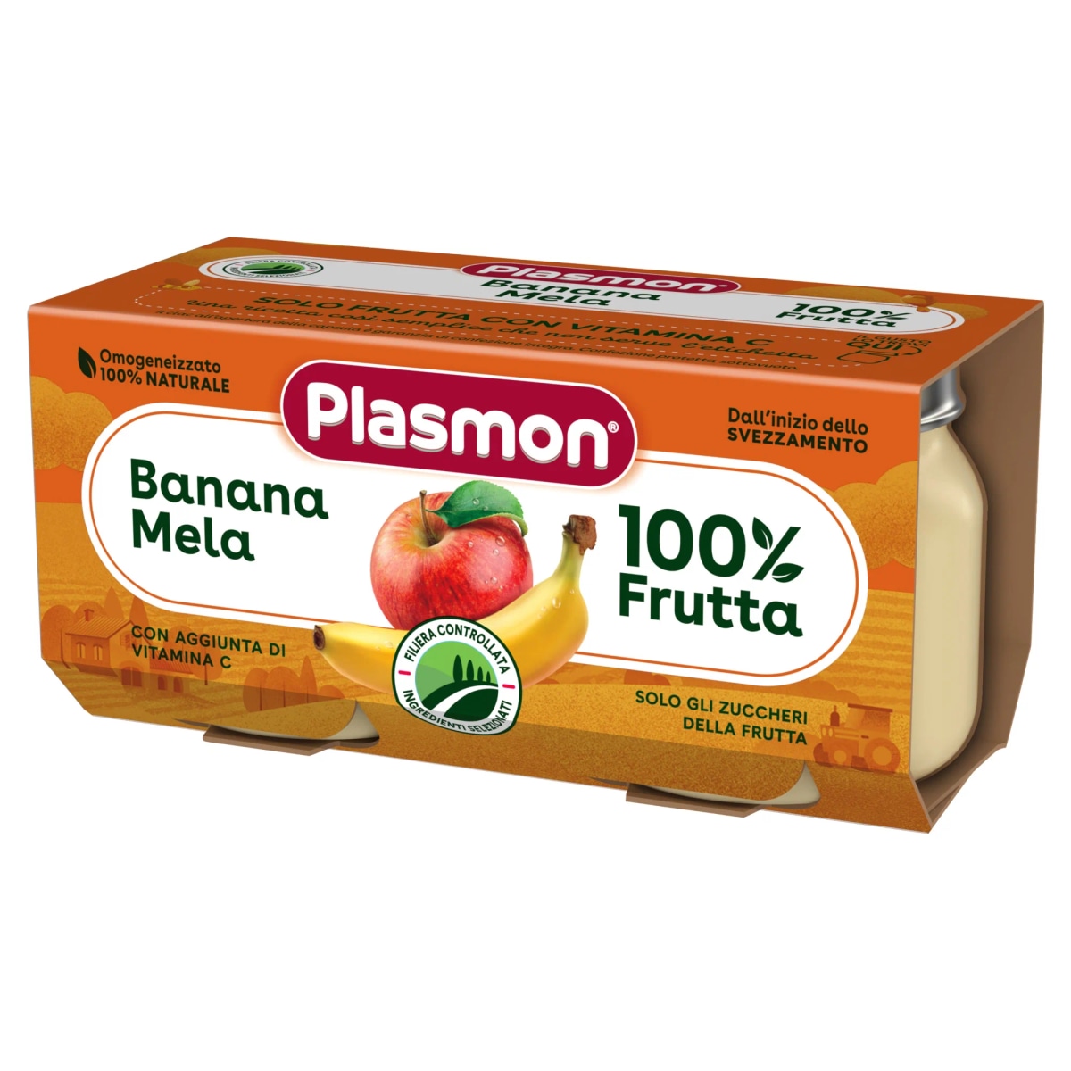 Omogeneizzati alla frutta Plasmon Conf. 2 pz g 80 Cad. 160 g in offerta da Carrefour