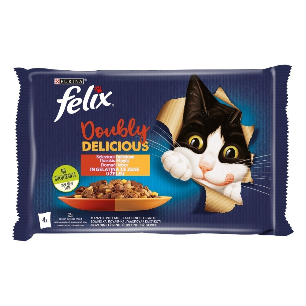 Felix Sensation o Doubly Delicious 10x85 g Purina Felix in offerta da Esselunga