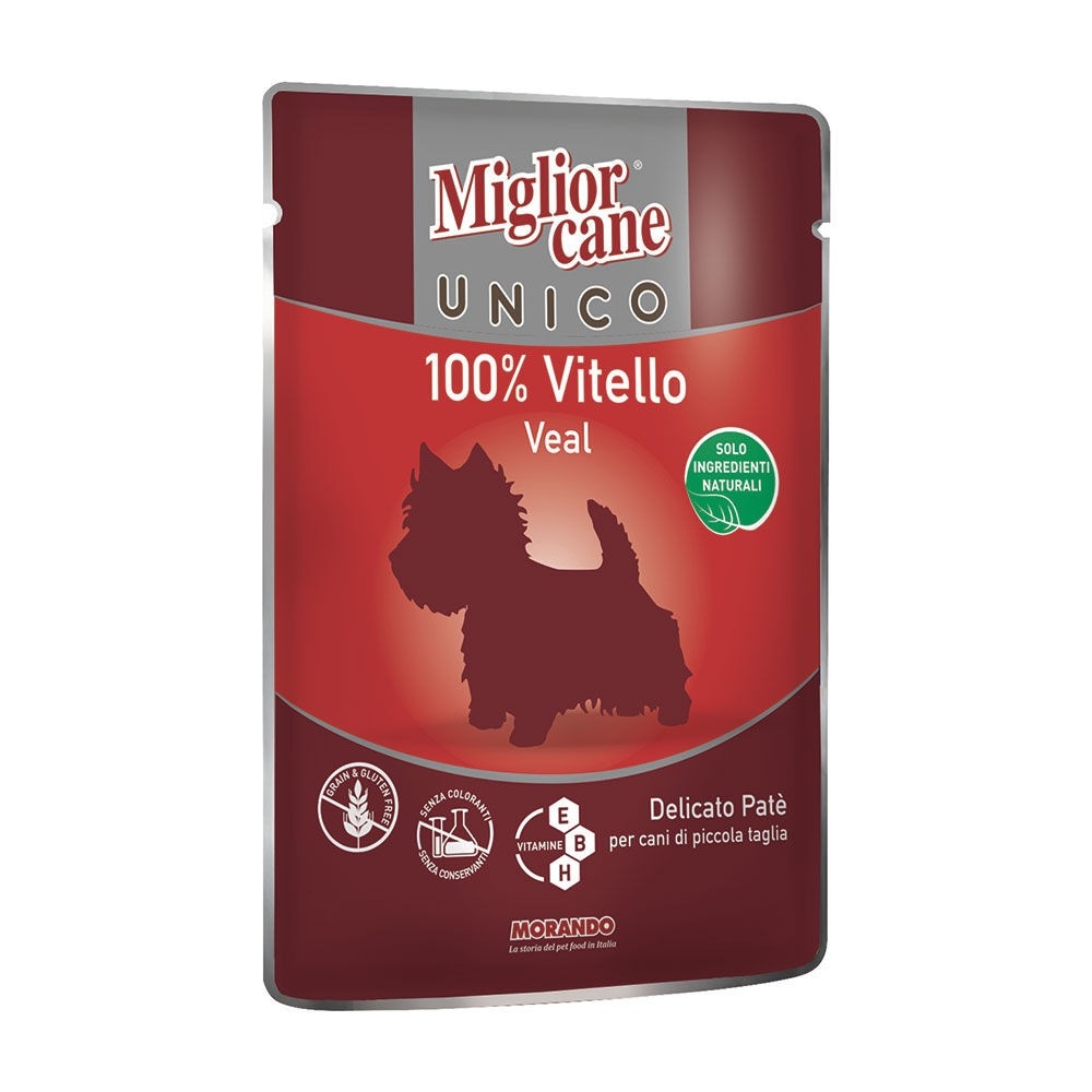 Alimento per cani paté Miglior cane unico Morando 100 g in offerta da Il Gigante