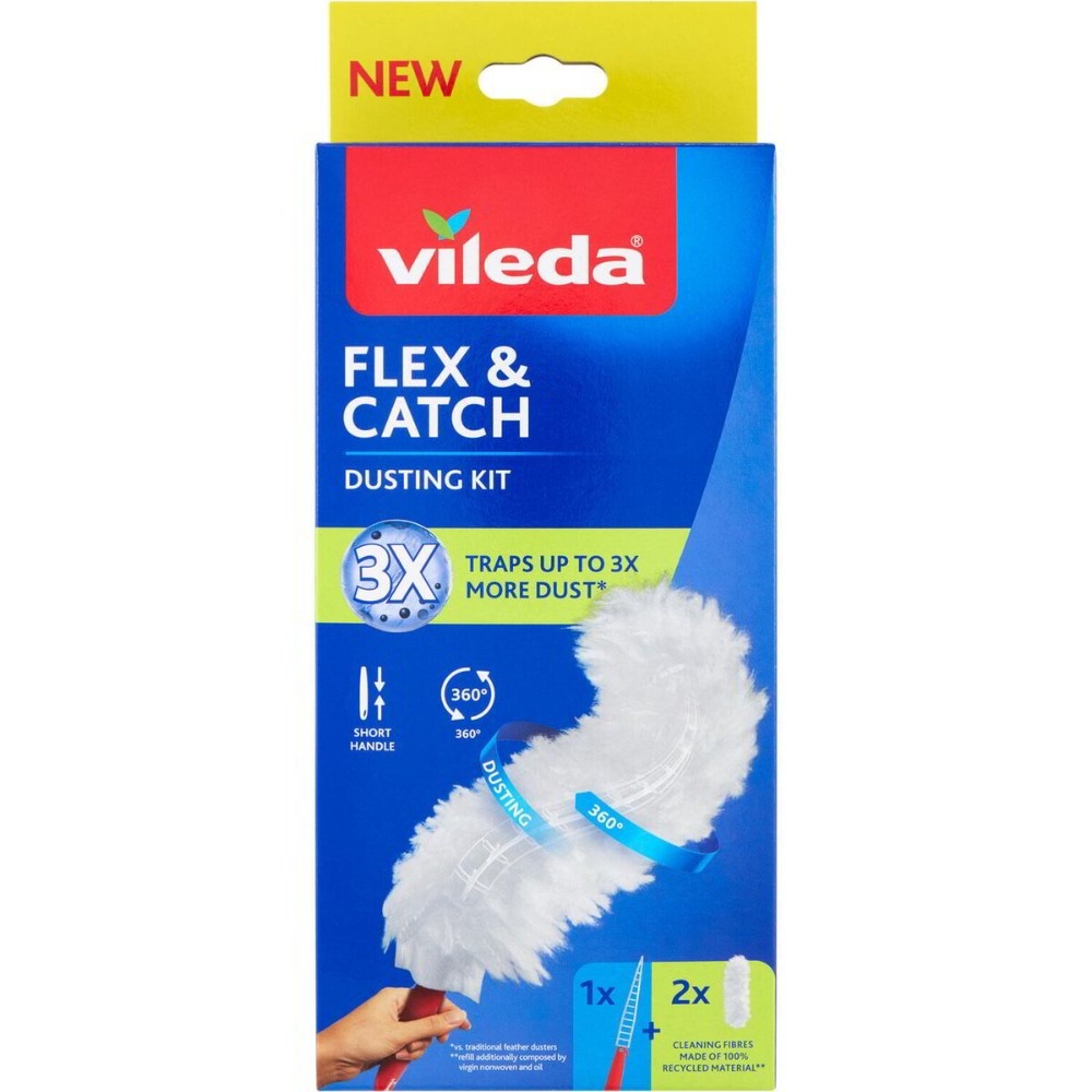 Vileda Flex & Catch Dusting kit Sistema Short Handle 1 kit + 2 ricambi in offerta da Bennet