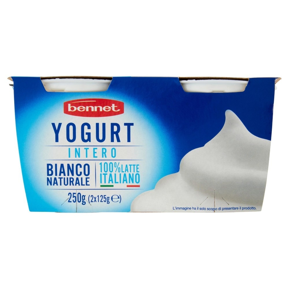 Yogurt intero 2x125 g in offerta da Bennet
