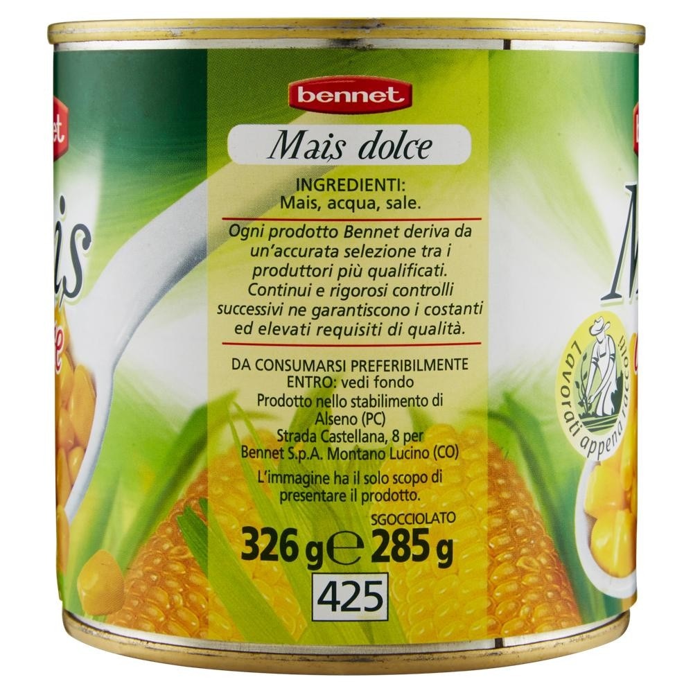 Mais dolce 326 g Bennet in offerta da Bennet