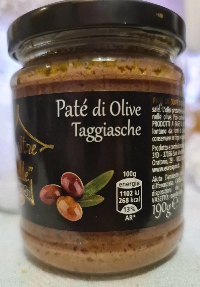 Patè di olive Taggiasche g 190 in offerta da MD