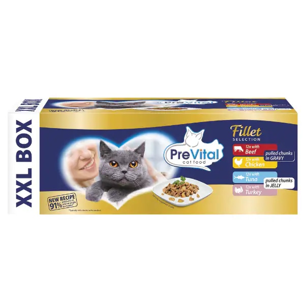 Prevital alimento umido filettini o bocconi per gatti in offerta da Iper La grande i