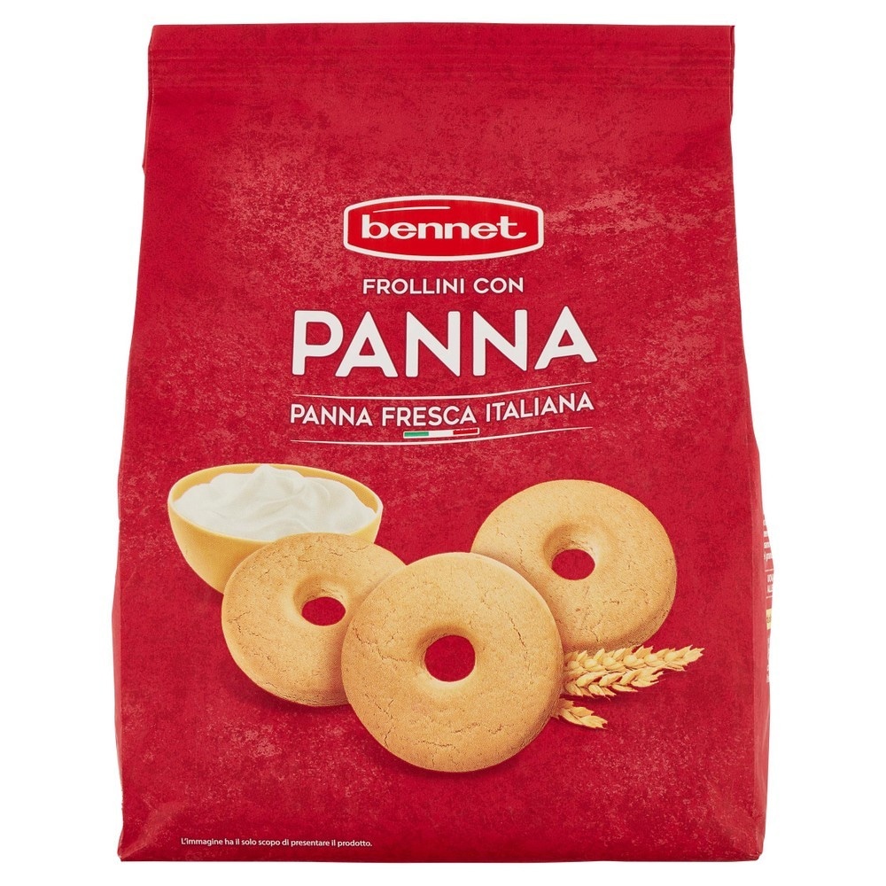 Frollini con panna o granelli di zucchero 700 g Bennet in offerta da Bennet