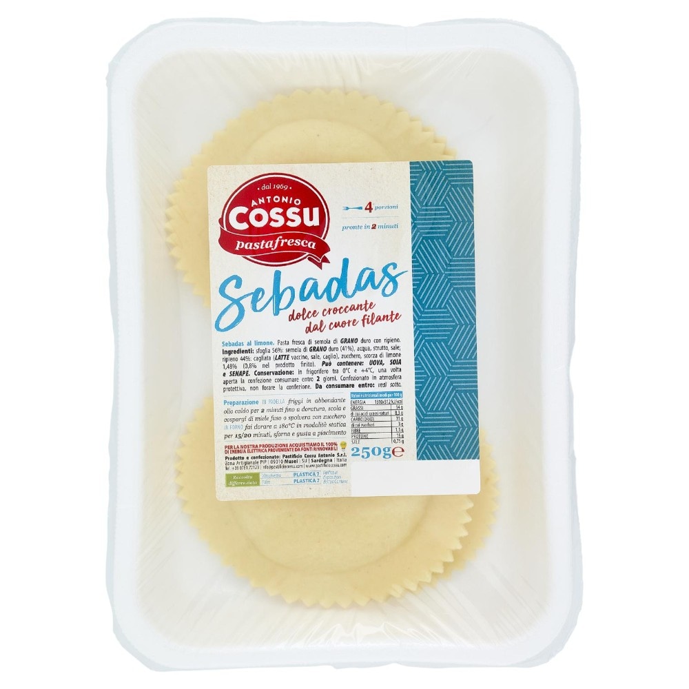 Pasta Fresca Sebadas Pastificio Cossu 250 g in offerta da Il Gigante