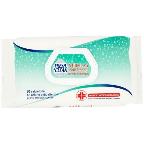 Salviettine disinfettanti "Milleusi" Fresh&Clean 60 pezzi in offerta da Panorama