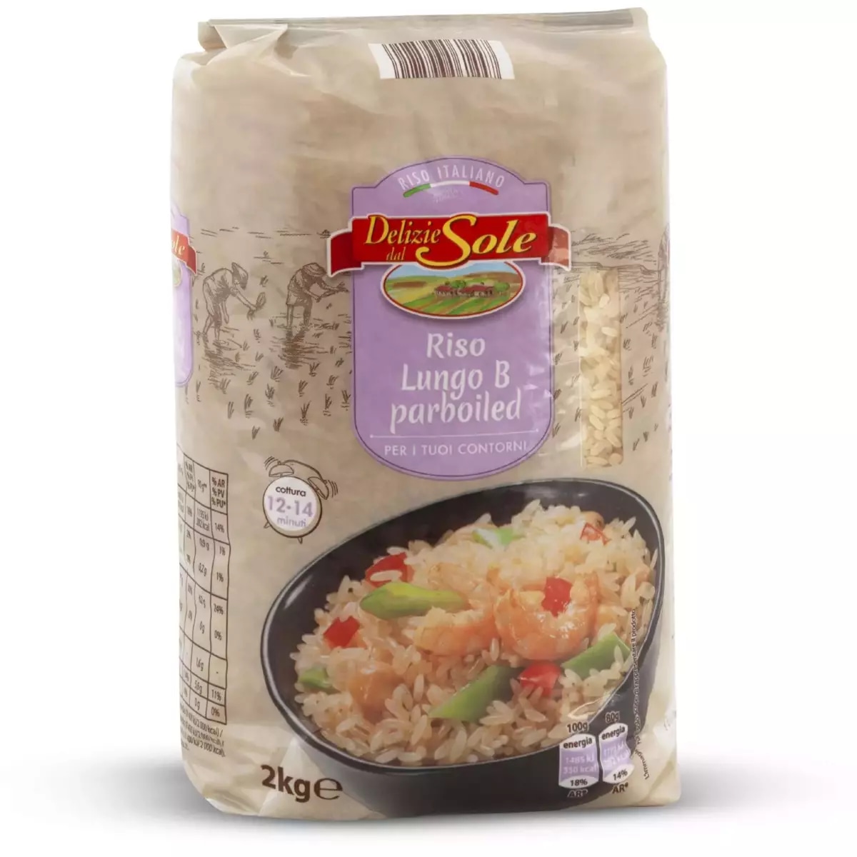 Riso Lungo B parboiled 2 kg Delizie Sole in offerta da Eurospin