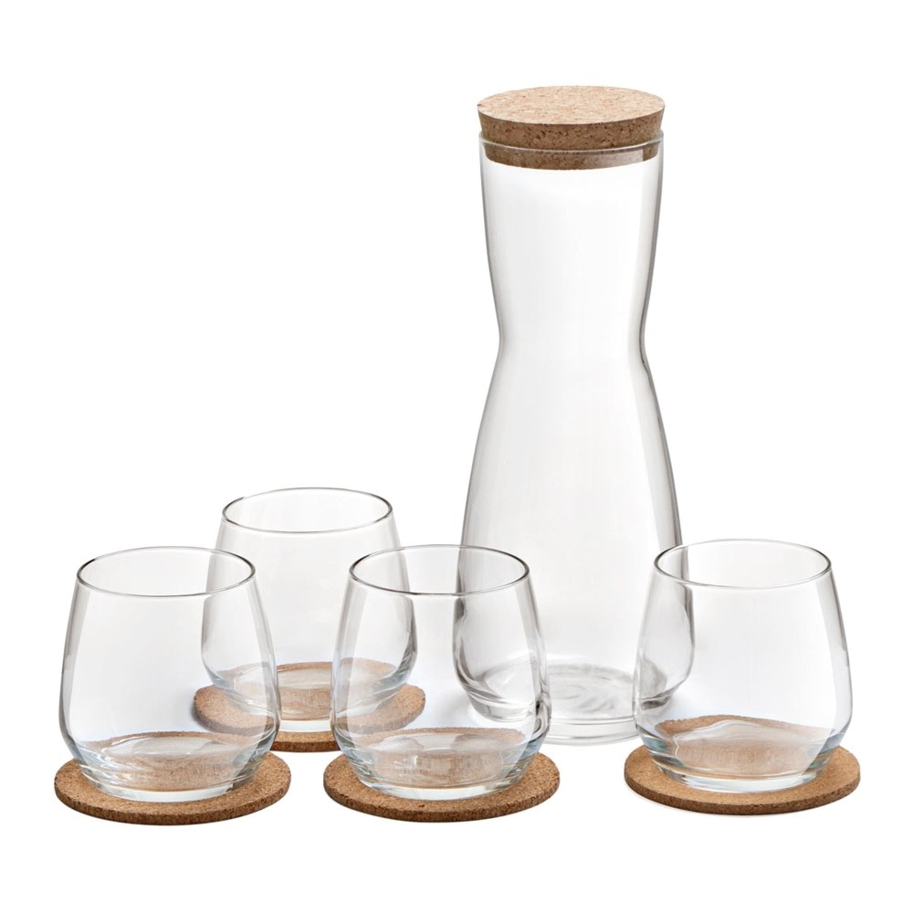 Set Bicchieri con Caraffa 4 bicchieri 35cl e 1 caraffa 1lt in offerta da Carrefour