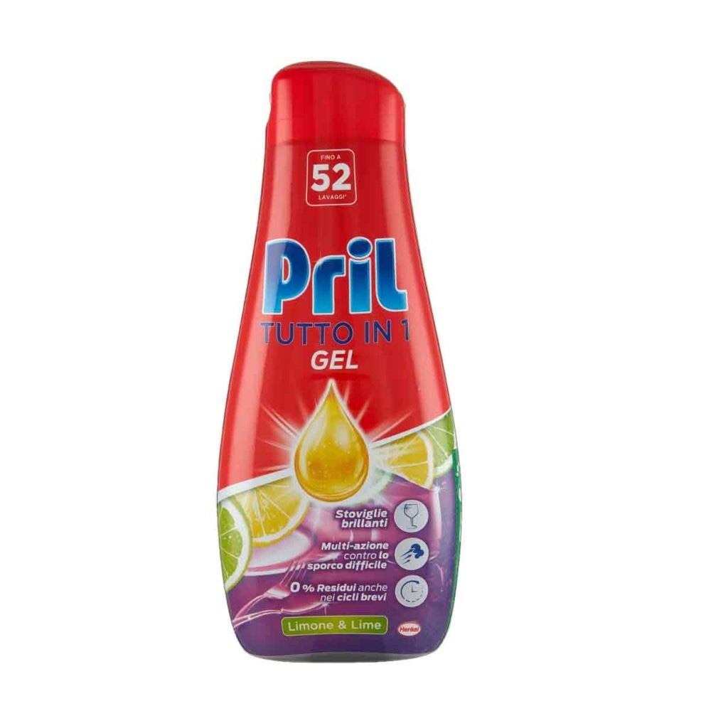 Detersivo Gel Lavastoviglie Tutto in 1 Pril 2x52 lavaggi in offerta da Il Gigante