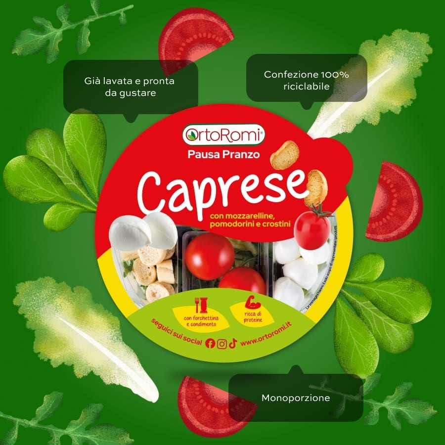 Insalata caprese ciotola OrtoRomì 140 g in offerta da Carrefour