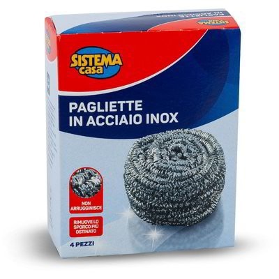 Pagliette in acciaio inox 4 pz SISTEMA in offerta da Eurospin