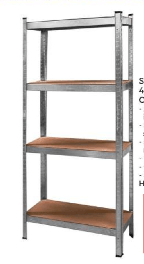 Scaffale 4 ripiani componibile in offerta da Happy Casa