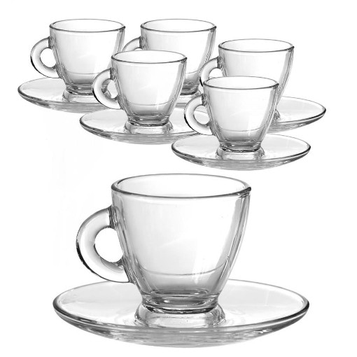 Tazzine caffè in vetro 6 in offerta da Penny