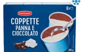 Coppette Panna e Cioccolato Bennet 300 g in offerta da Bennet
