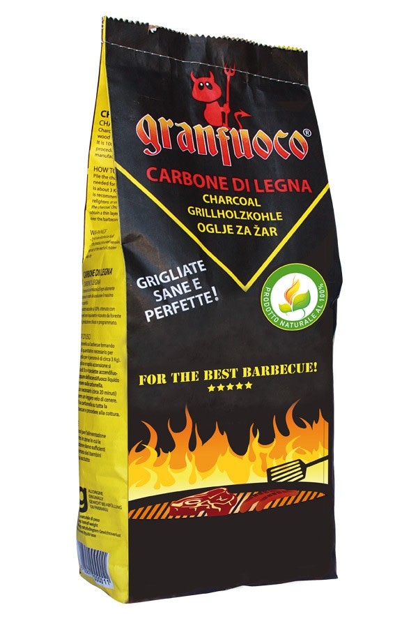 Carbone di legna 3 kg Granfuoco in offerta da MD