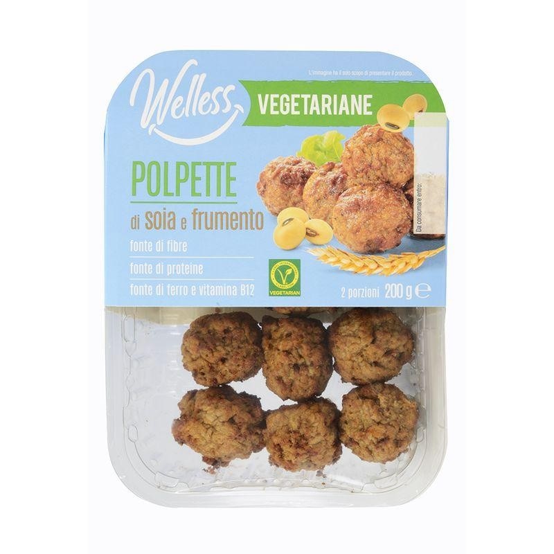 Polpette di Soia e Frumento, Burger di Soia e Verdura Welless 200 g - Offerta nel negozio Penny