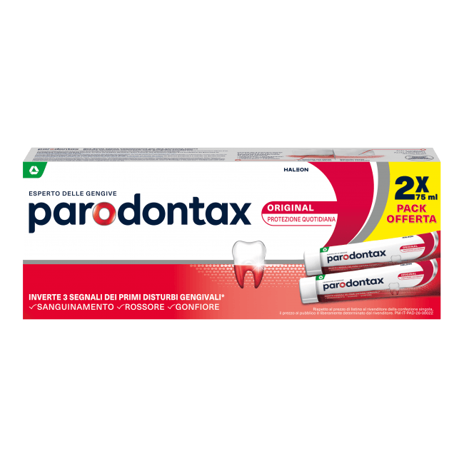 Parodontax dentifricio original, whitening o ultra cleaning 75 ml in offerta da Esselunga