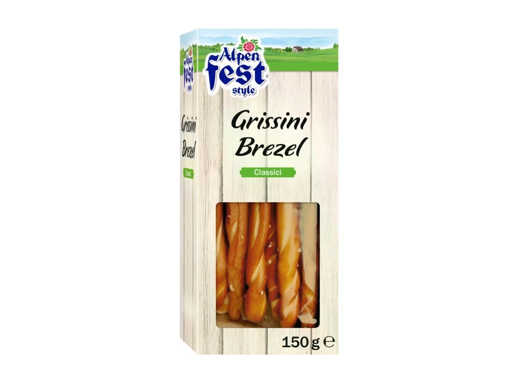 Grissini brezel classici 150 g confezione Alpenfest in offerta da Lidl