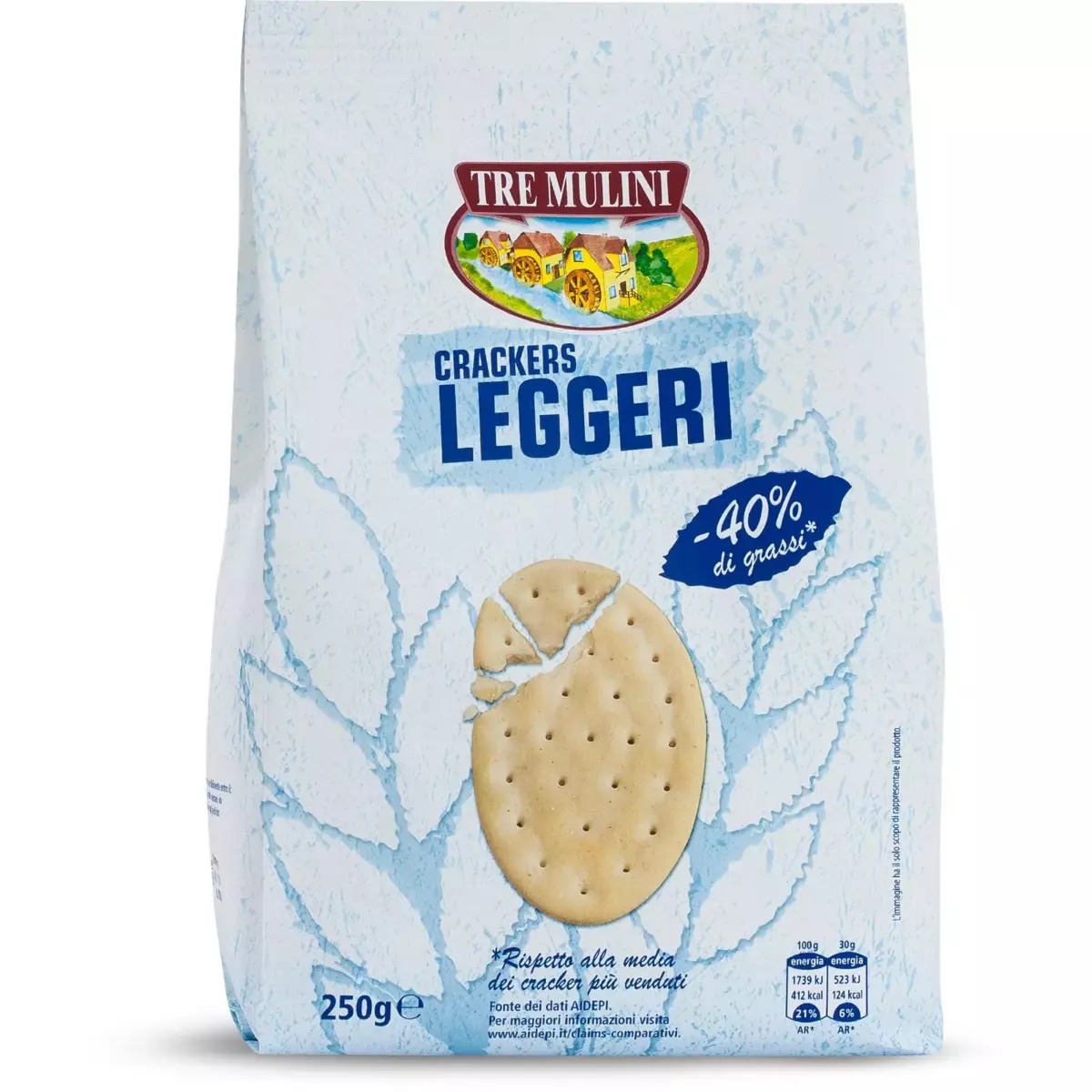 Tre Mulini cracker leggeri 250 g in offerta da Eurospin