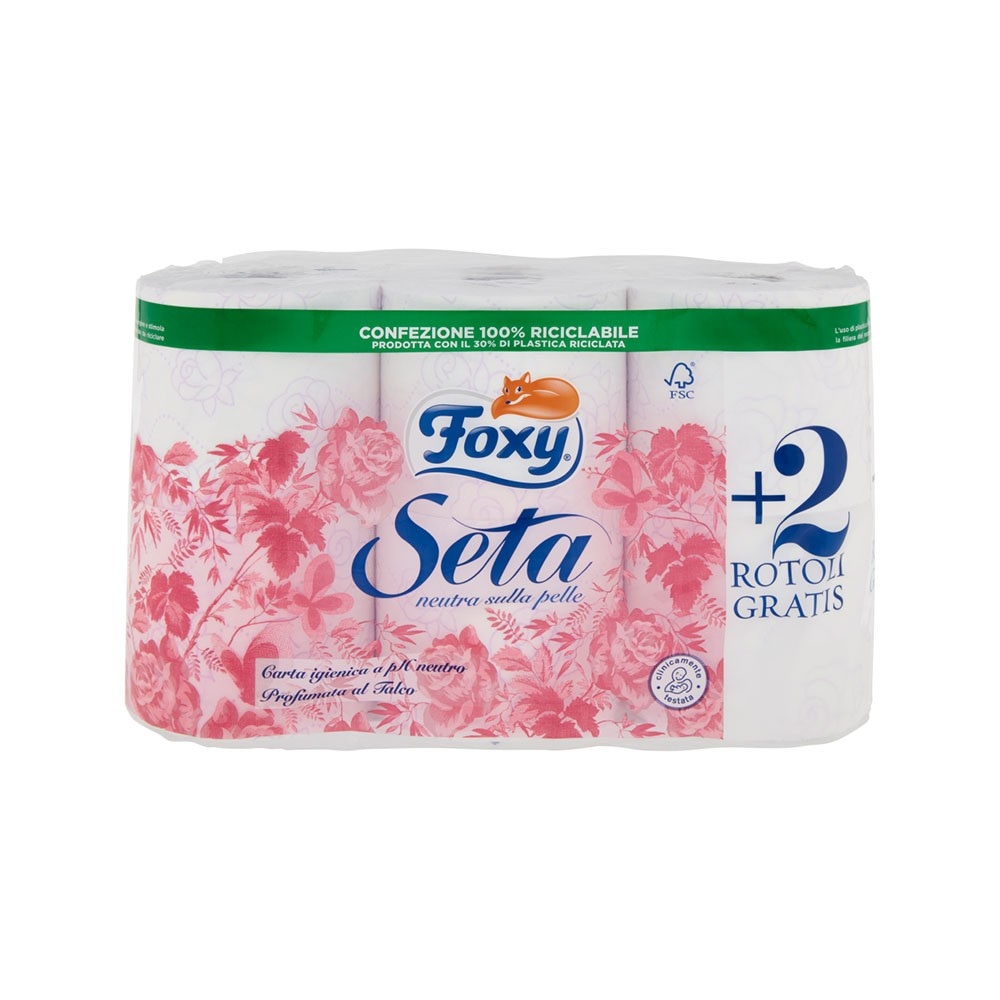 Foxy Seta carta igienica 6 rotoli in offerta da Tigota