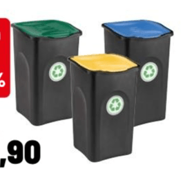 Set 3 pattumiere Ecogreen 3 pezzi in offerta da Iper La grande i