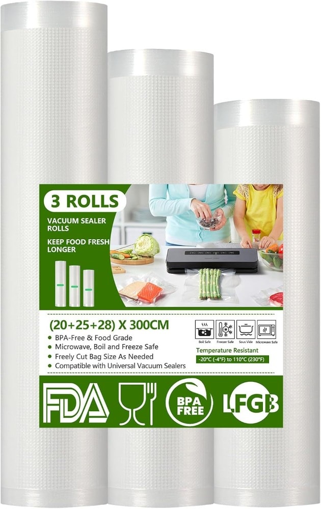 Pellicole Sottovuoto 3 rotoli da 22 x 300 cm o 2 rotoli da 28 x 300 cm - Offerta nel negozio ALDI