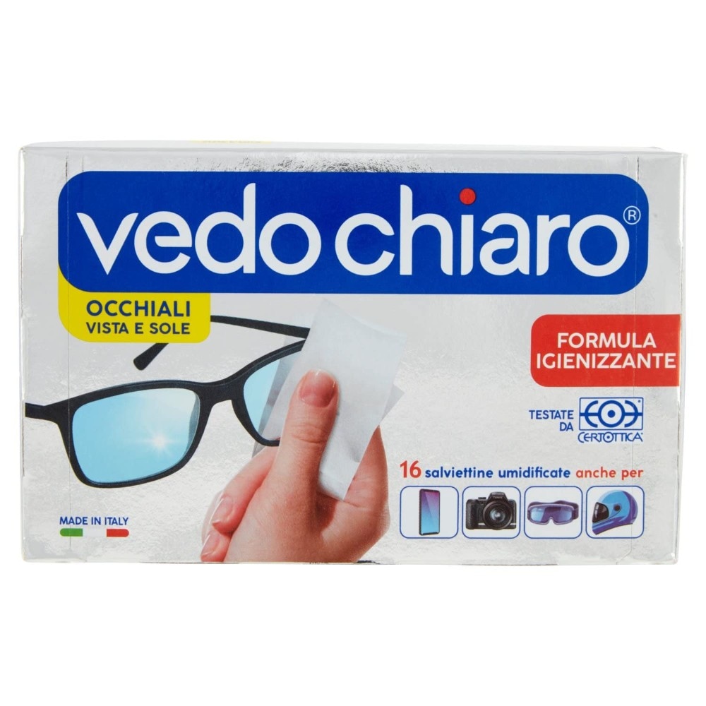 Vedo Chiaro salviettine umidificate per occhiali 16 pz x 2 in offerta da Tigota