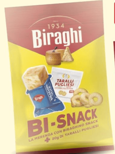 Bi-Snack la merenda con Biraghino snack 2 pezzi in offerta da Iper La grande i