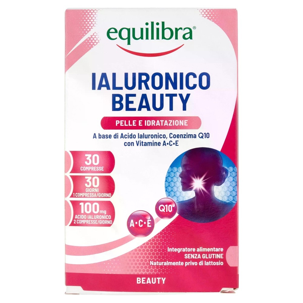 Equilibra Ialuronico beauty 30 compresse confezione in offerta da Lidl
