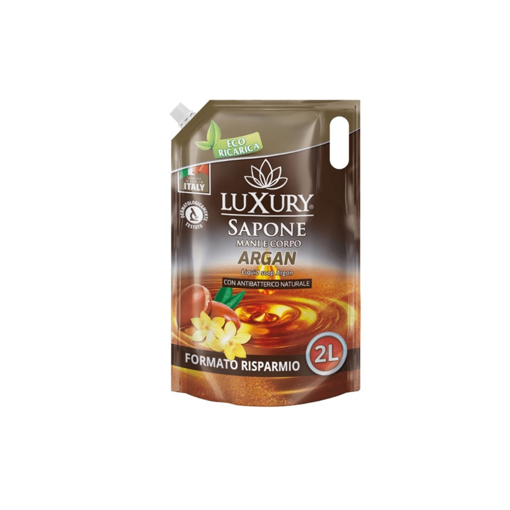 Luxury Ecoricarica Sapone Mani & Corpo Argan 2 Litri in offerta da Risparmio Casa